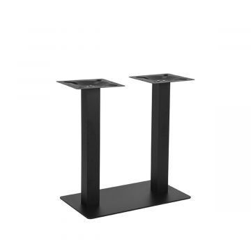 LABEL51 Eetkamertafel Tafelpoot Dubbel - Zwart - Metaal - Dubbel - 71 cm