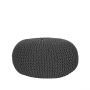 LABEL51 Poef Knitted - Antraciet - Katoen - L